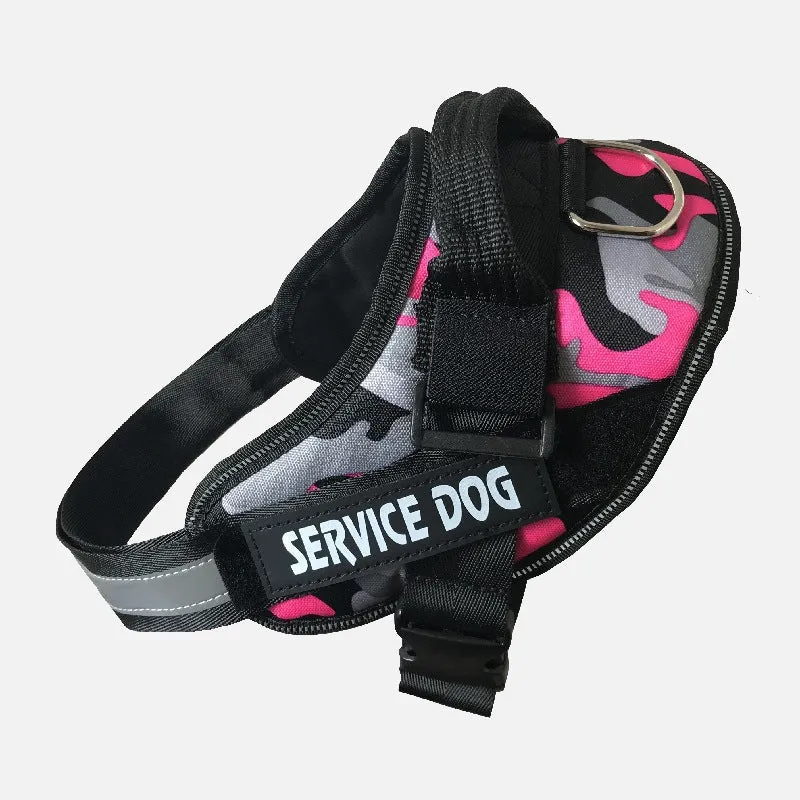 Service Dog Customizable & Adjustable Reflective Pet Harness