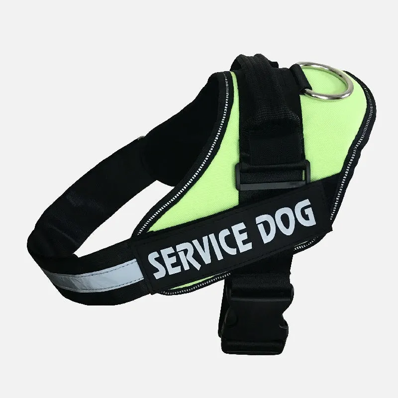 Service Dog Customizable & Adjustable Reflective Pet Harness