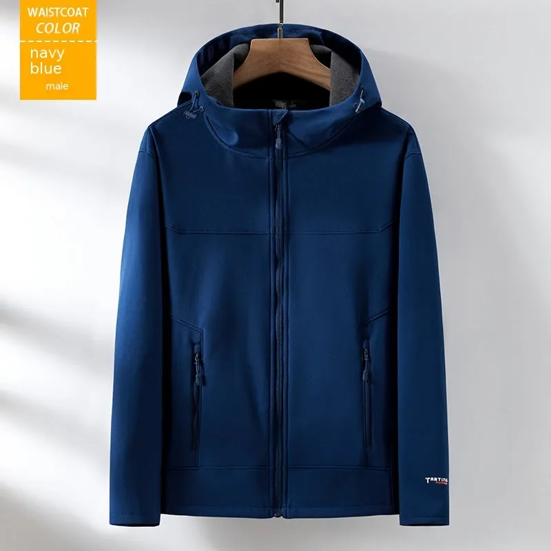 Soft Shell Jacket Fleece-lined Single-layer Coat