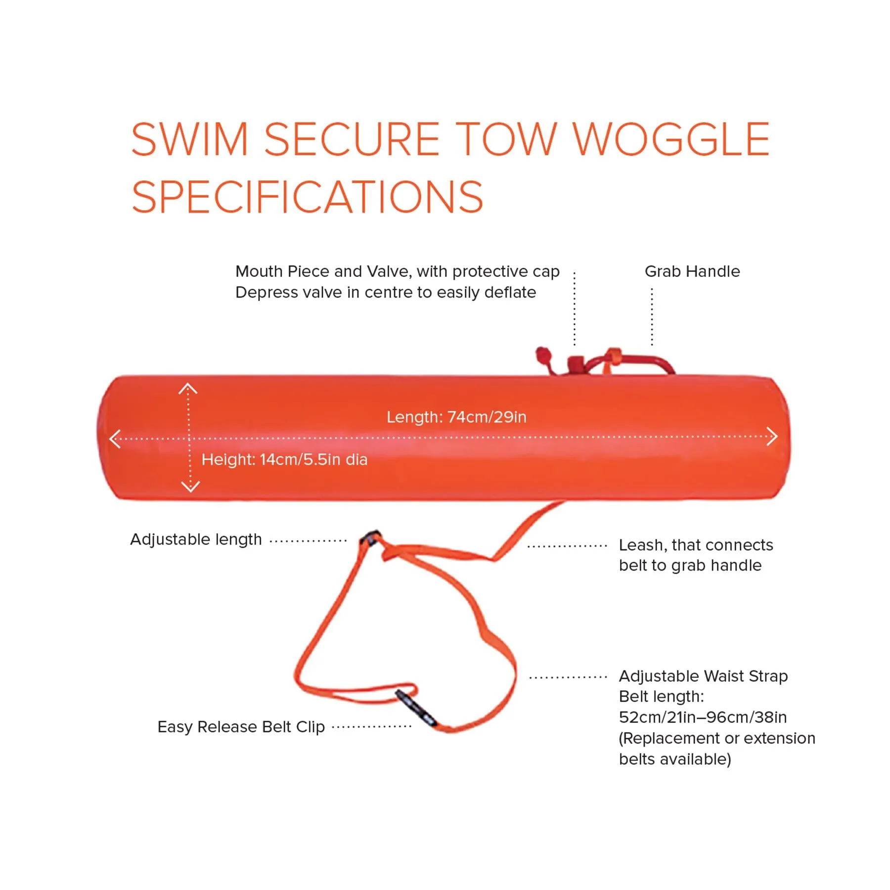 Swim Secure | Inflatable Tow Woggle