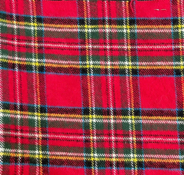 Tartan Plaid Flannel Collar Walk Set