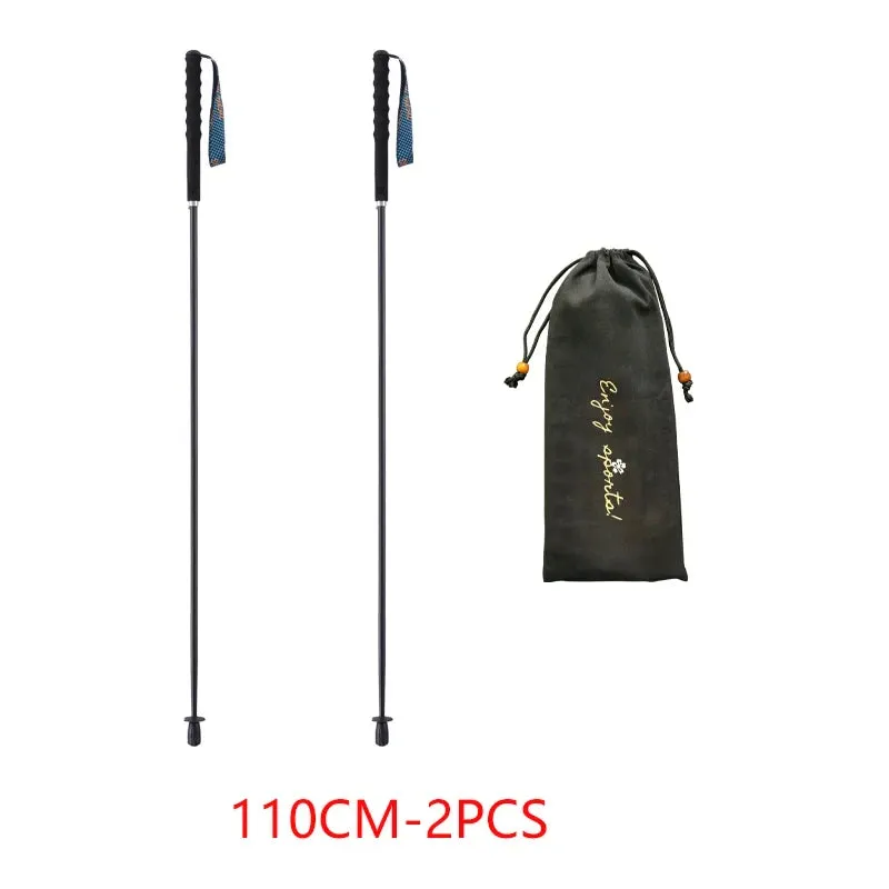 Ultra Light Weight Trekking Poles Foldable Hiking Sticks Carbon Fiber Hiking Poles Walking Sticks Trekking Stick