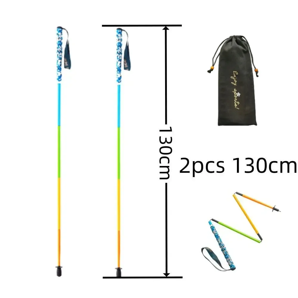 Ultra Light Weight Trekking Poles Foldable Hiking Sticks Carbon Fiber Hiking Poles Walking Sticks Trekking Stick