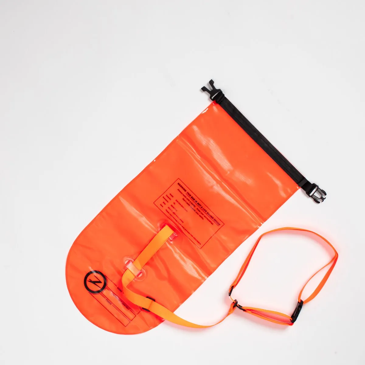 Ultra Swim Safety Buoy & Dry Bag - Neon Orange