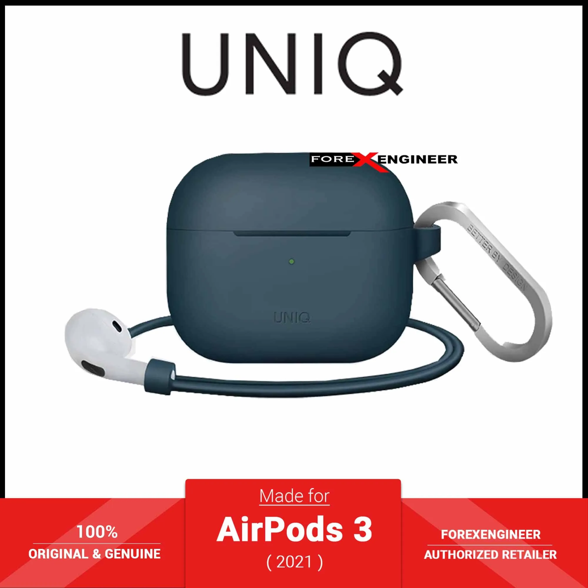 UNIQ Vencer Case for AirPods 3 ( 2021 ) - Blue (Barcode: 8886463676813 )