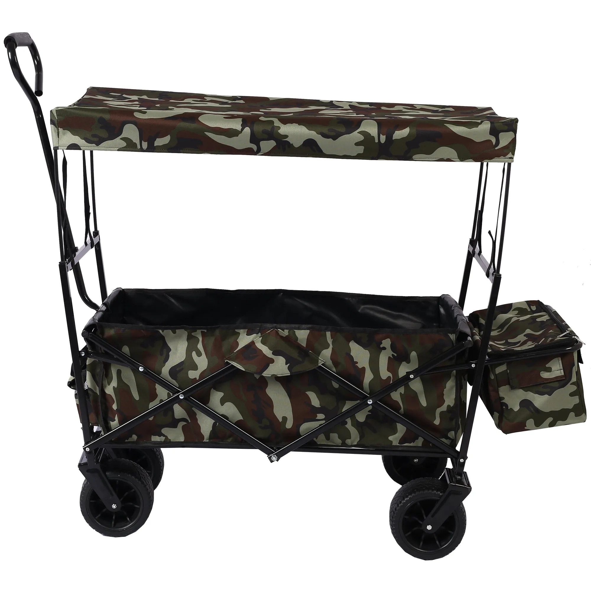 Versatile Foldable Wagon for Outdoor Adventures: Ideal for Garden, Park, Beach, Camping, and More!